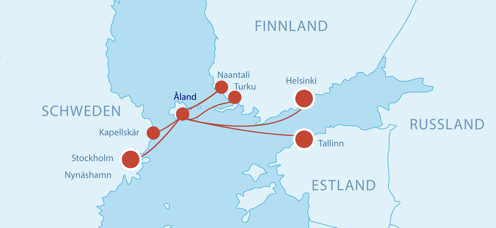 Fährverbindungen Aland